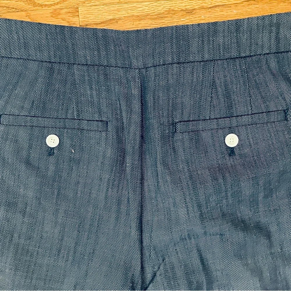 LOFT Curvy Mariner Trouser Pants in Refined Denim Size 12 - Picture 7 of 8
